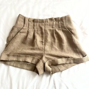 Khaki Shorts lightweight with beltloops